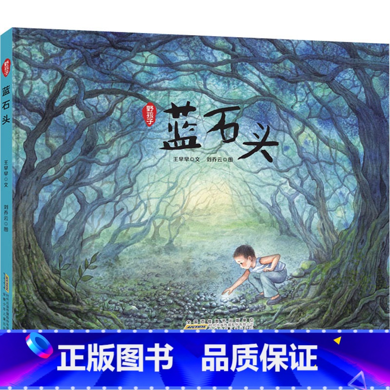 野孩- 蓝石头 【正版】野孩子系列捉虫子掏鸟蛋下雪了蓝石头王早早父母的童年回忆 0-6岁儿童绘本图画书让孩子奔向自然童年