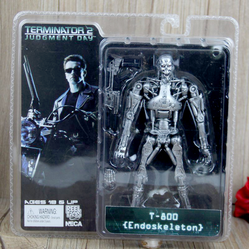 骨架液态警察7寸可动人偶模型玩具终结者警察双勾破头当天发货