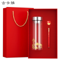 古卡维 可定制党员政治生日文具套装BL503 党员玻璃杯+会议笔+党徽