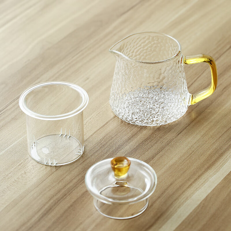 苏氏陶瓷(SUSHI CERAMICS) J0271 玻璃干泡组(玻璃壶品茗杯干泡盘) 6件套 (单位:套)高清大图