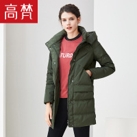 高梵GOLDFARM冬季季新款女装羽绒服女反季中长款加绒连帽甜美可爱女士羽绒外套韩版潮