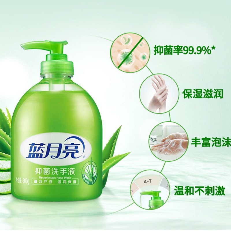 蓝月亮芦荟抑菌洗手液500g(瓶)