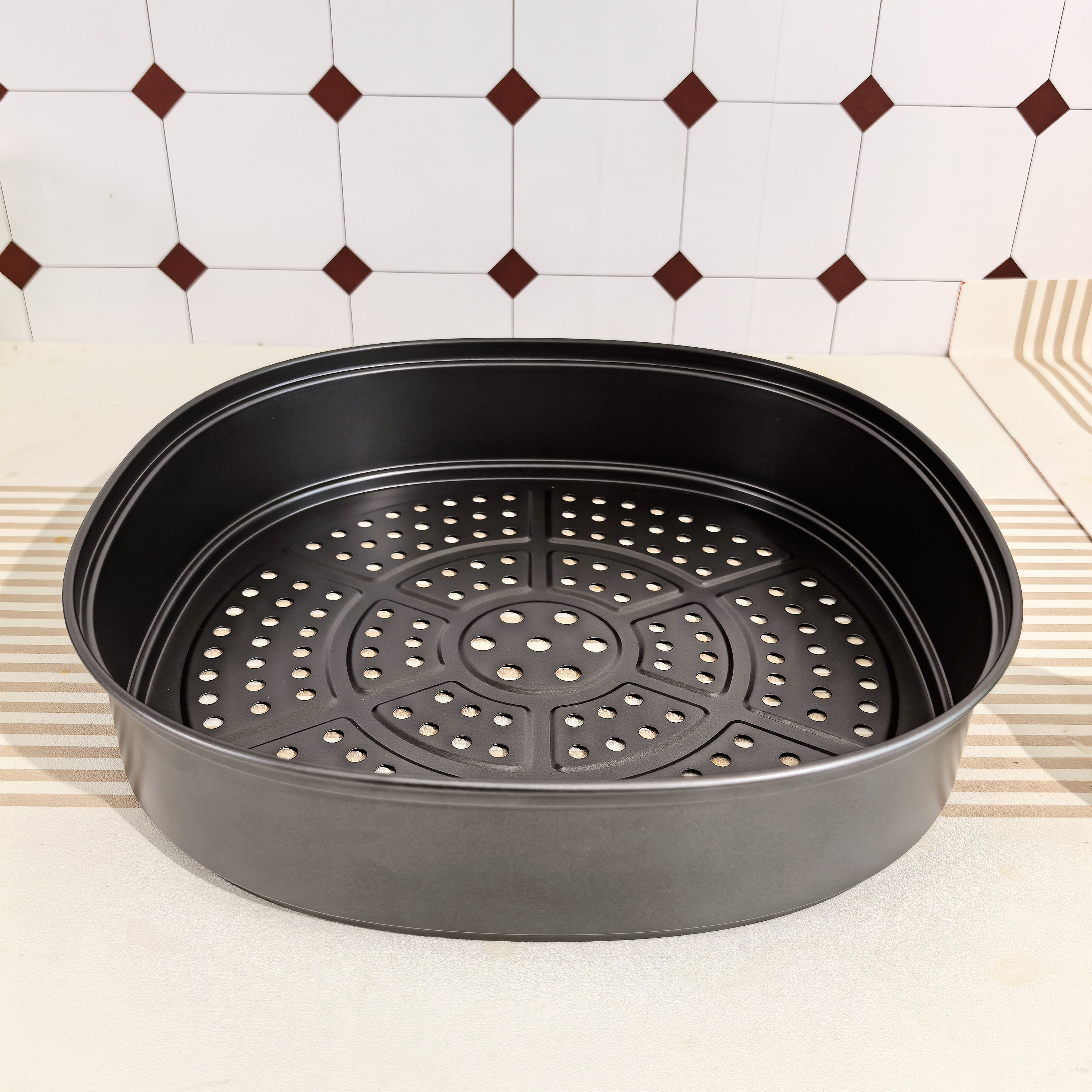 艺雅璐钛金大福锤纹炒锅专用32cm原装蒸笼高清大图