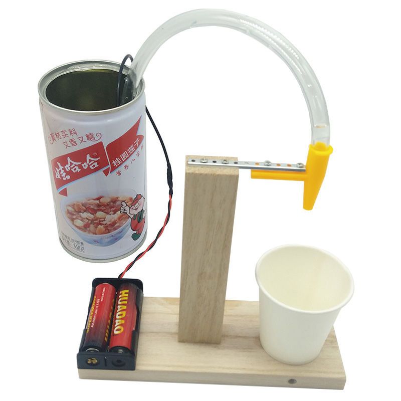 材料包diy自动感应饮水机模型科技小制作环保节能磁控学生科学实验