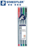 德国施德楼(STAEDTLER)334三办公书写签字笔角杆中性笔 彩色针管笔勾线笔