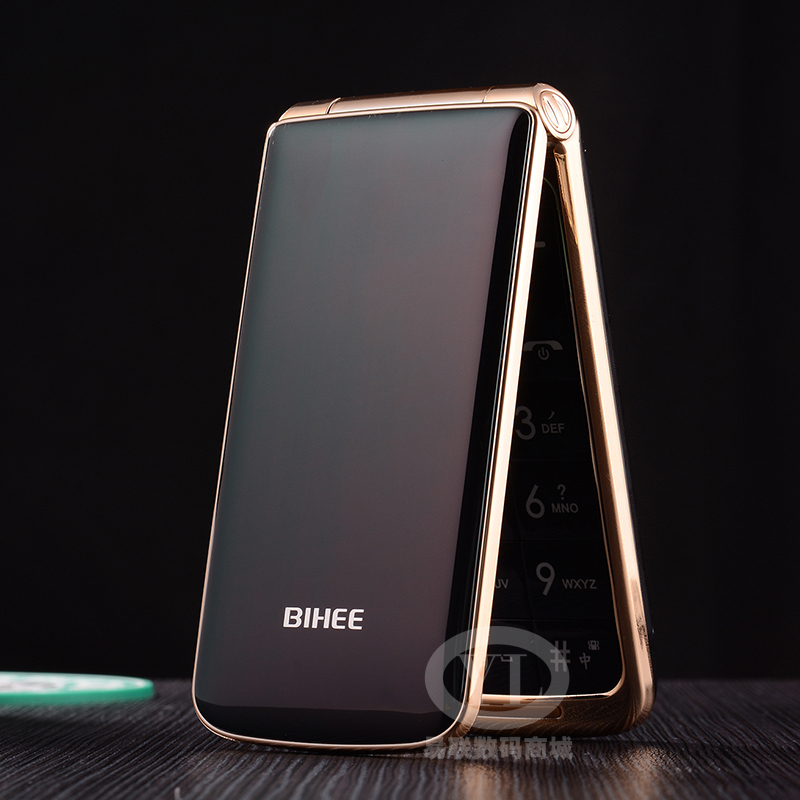 百合biheec30a移动电信版翻盖老年手机大字大屏大声女款老人机炫彩红