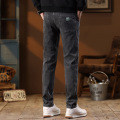 春秋新款男士弹力牛仔裤简约潮流休闲裤男微弹舒适百搭直筒裤男生_770