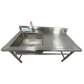 亿铁(YI TIE)不锈钢厨房洗手池洗菜池杀鱼台Y款120*70*80cm/台
