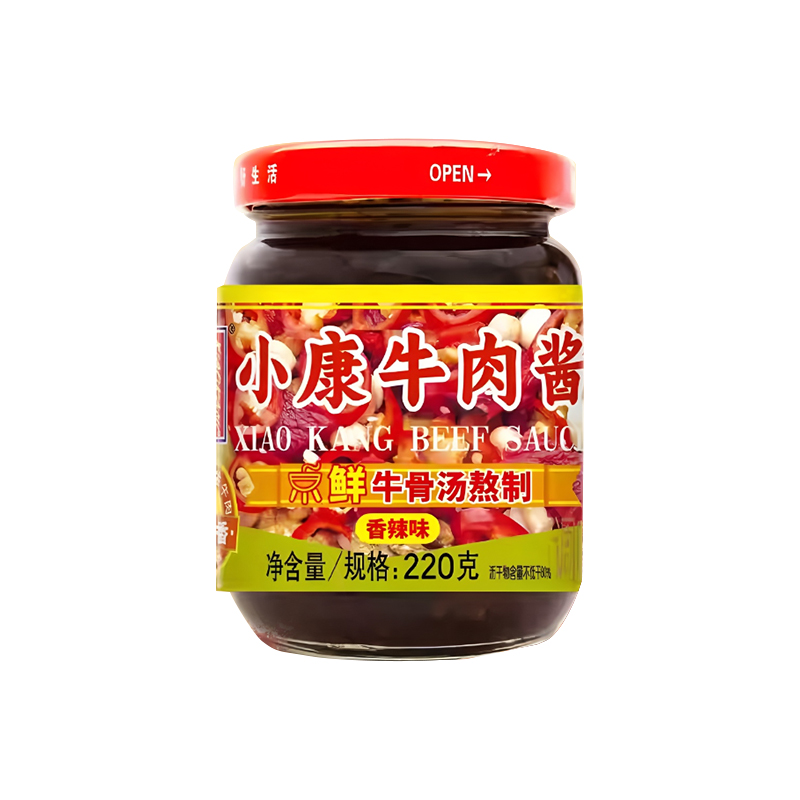 小康(XIAOKANG) 牛肉酱香辣味220g/瓶 调味酱咸菜酱肉酱辣椒酱高清大图