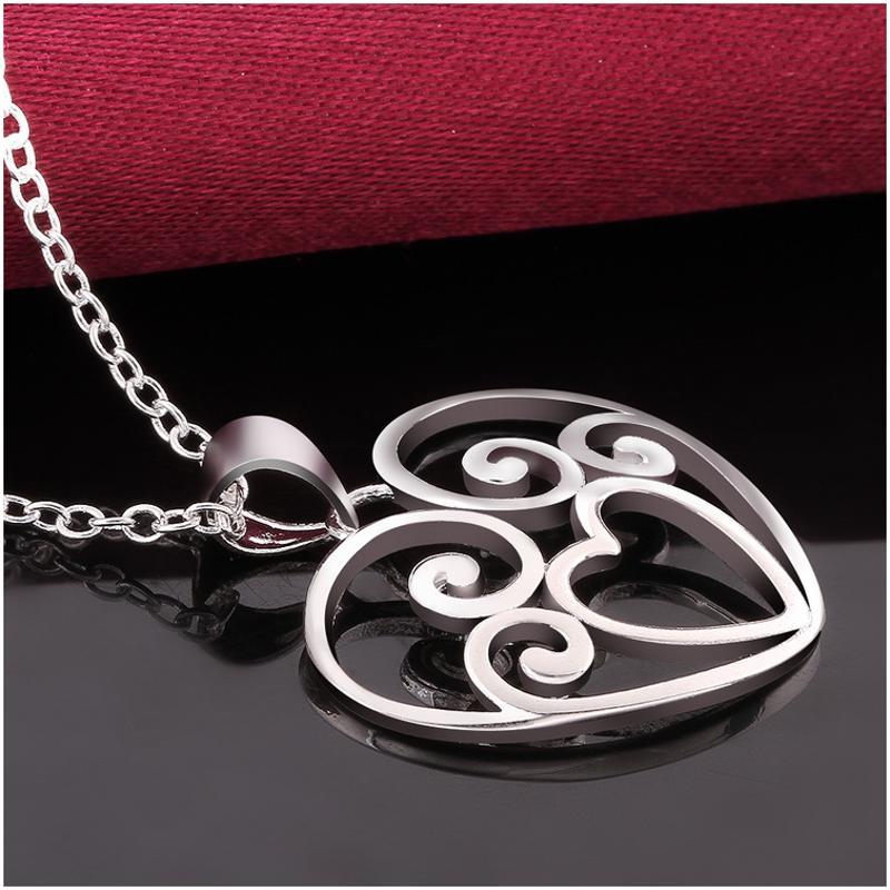 N647 Women Silver Necklace 镀925纯银女项链日韩版锁骨链潮人送女朋友七夕情人节礼物