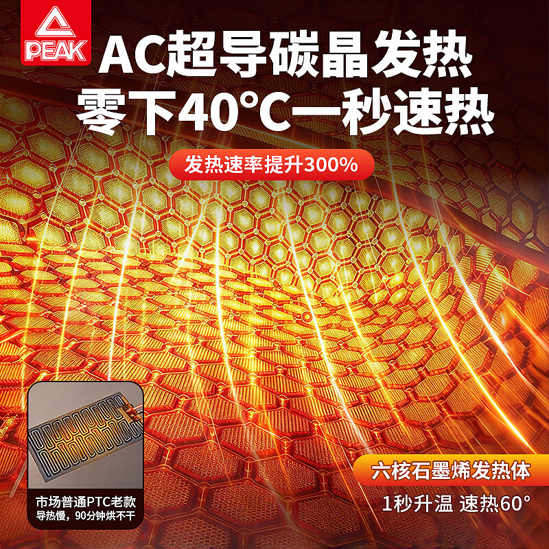匹克(PEAK)绒布充电式暖手宝3600mAh抹茶绿YE46006高清大图