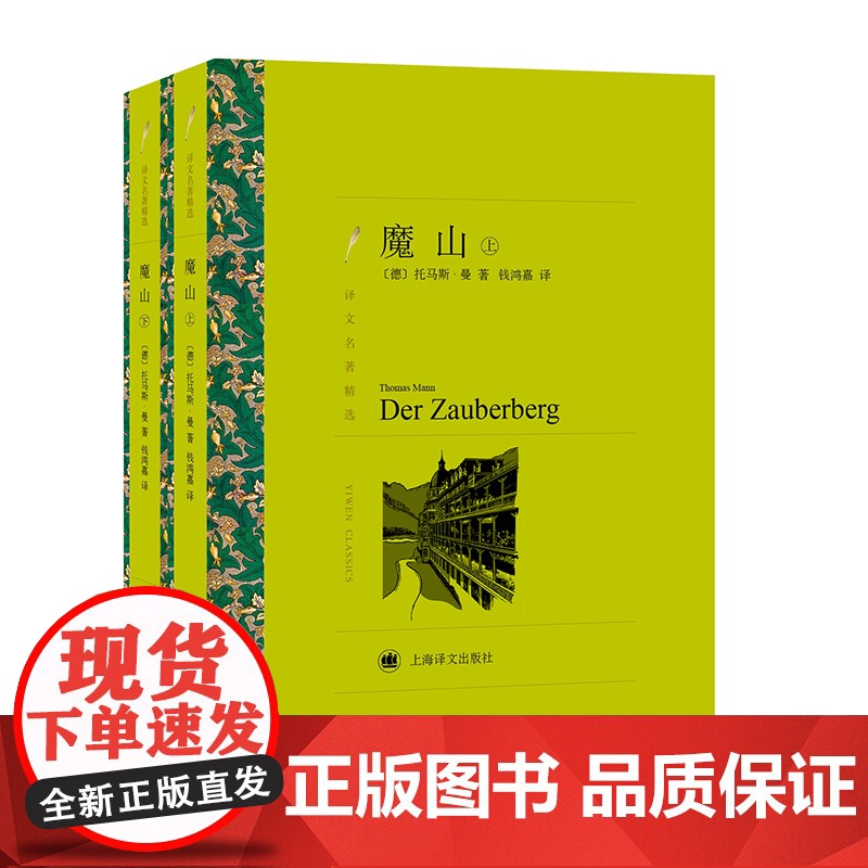 魔山 托马斯·曼著 钱鸿嘉译 译文名著精选 诺贝尔文学奖得主 死于威尼斯作者 文学名著 德国文学 上海译文出版社 正版高清大图