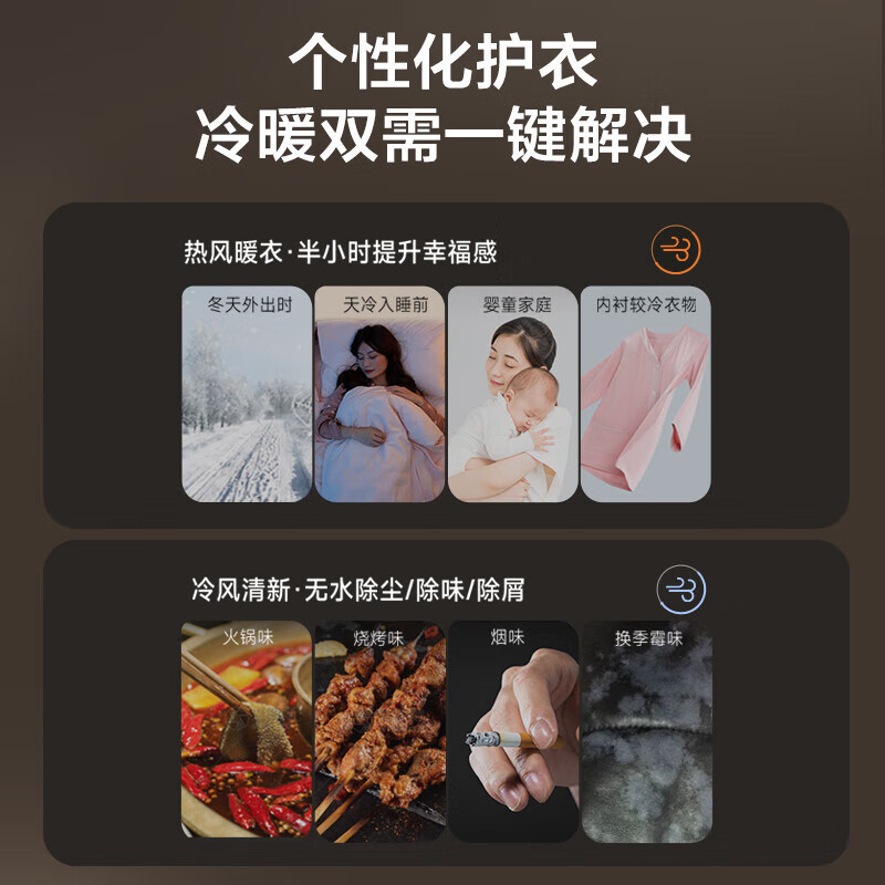 松下(Panasonic)10kg热泵烘干机家用 干衣机 双转子变频 线屑过滤 免熨烫 精准控温NH-EH10B3