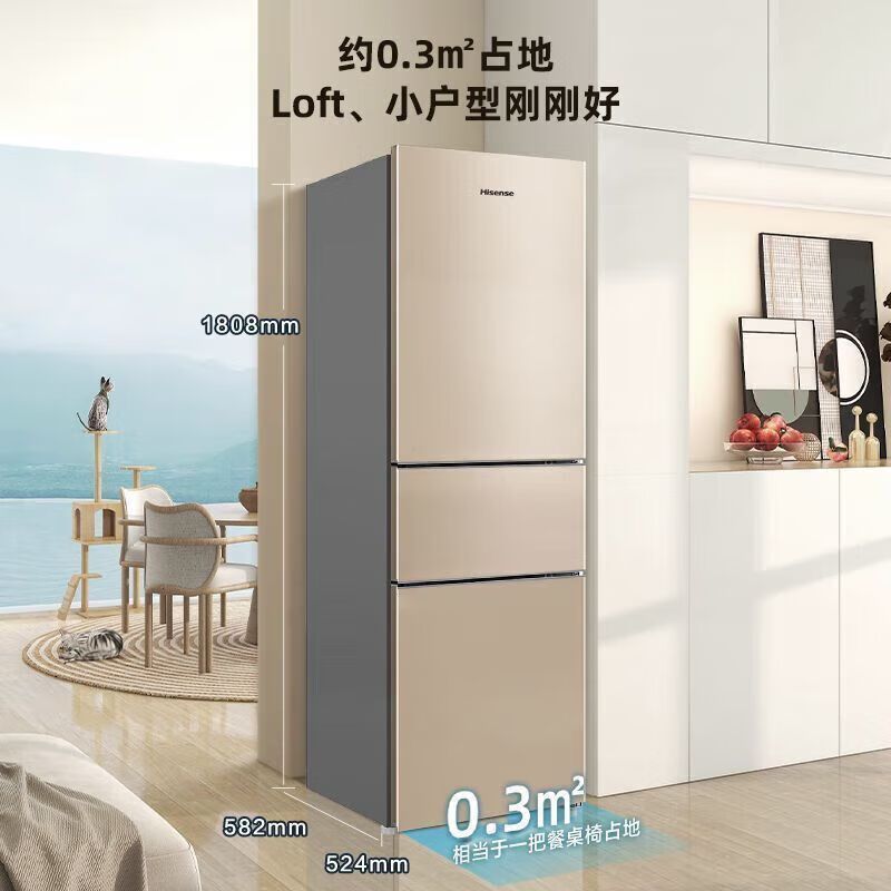 海信170升小型冰箱家用租房双门二门两门双开门电冰箱冷藏冷冻宿舍小户型BCD-170VK1F