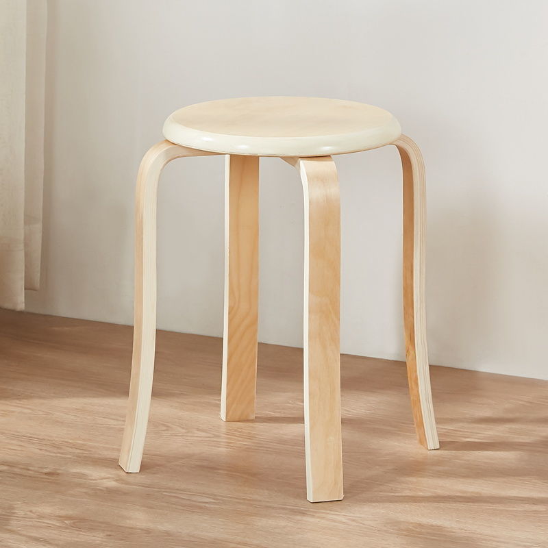 实木圆凳子家用板凳实木凳子批发小凳子 现代餐桌凳成人圆凳餐凳 原木