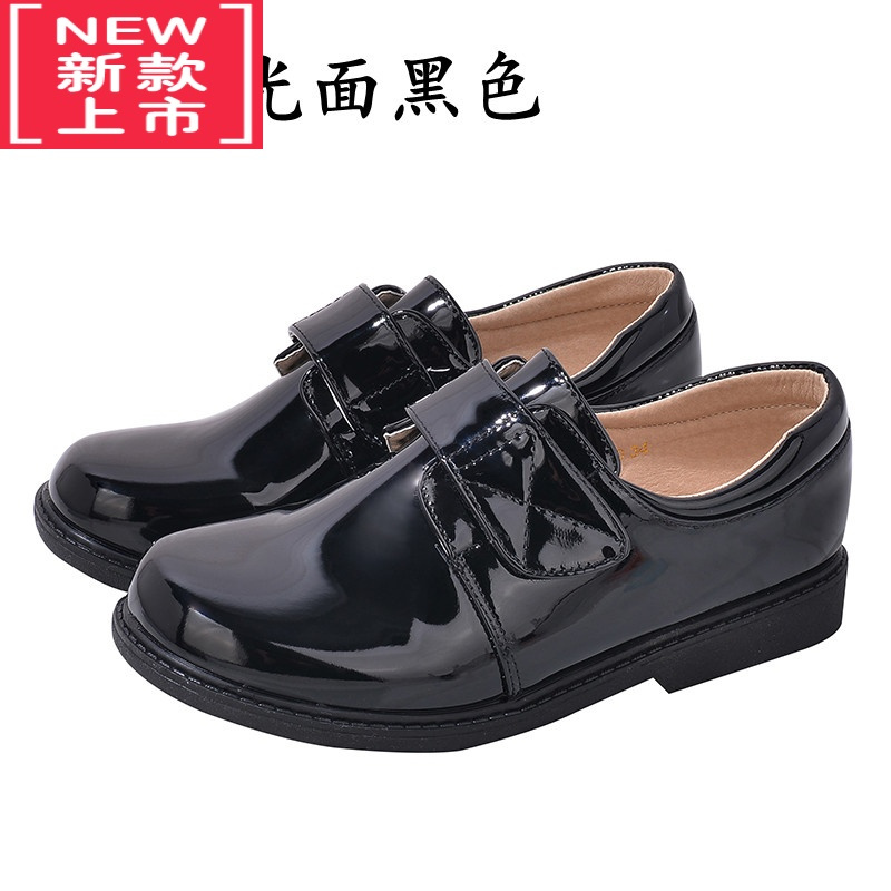 可莉允儿童皮鞋男生学院软底休闲礼仪演出模特T台走秀中小学生礼服白鞋运动休闲鞋