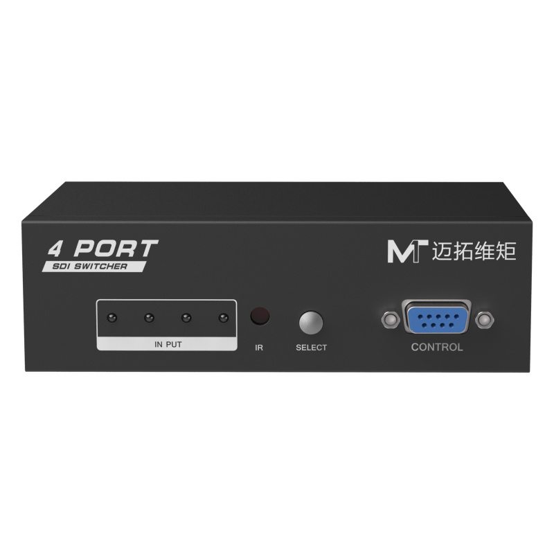 迈拓维矩MT-SD401 sdi切换器4进1出SD/HD/3G-SDI监控摄影机四进一出高清大图