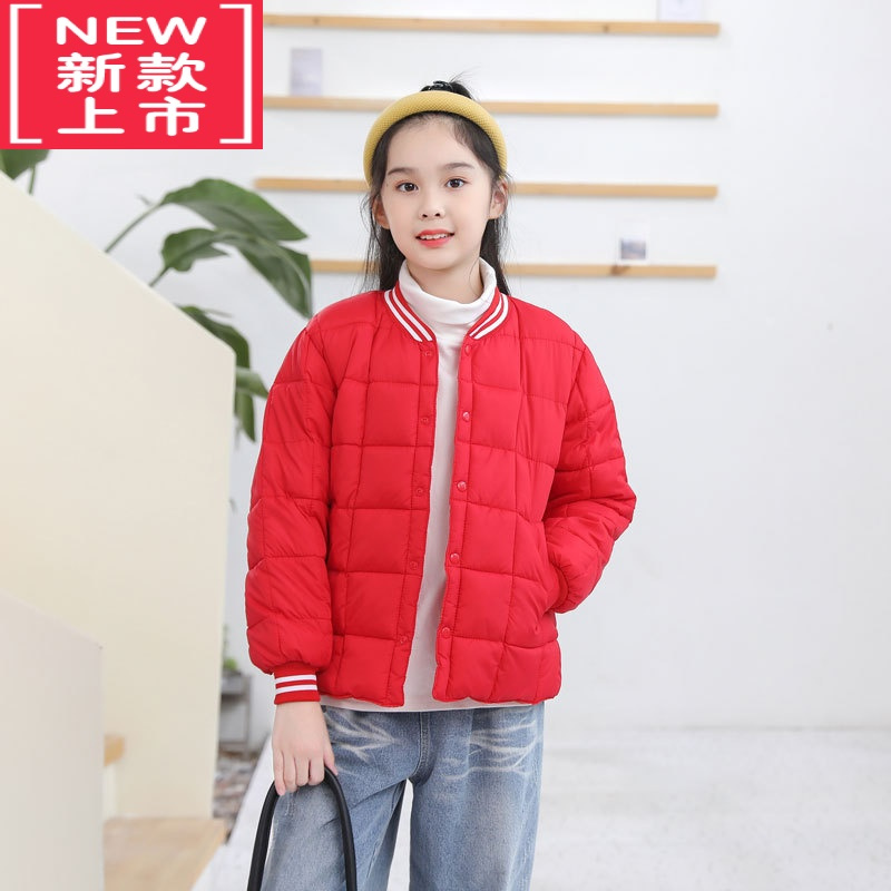 可莉允青少年羽绒棉服中大童棉袄男16岁女童中小高中生校服保暖儿童内胆