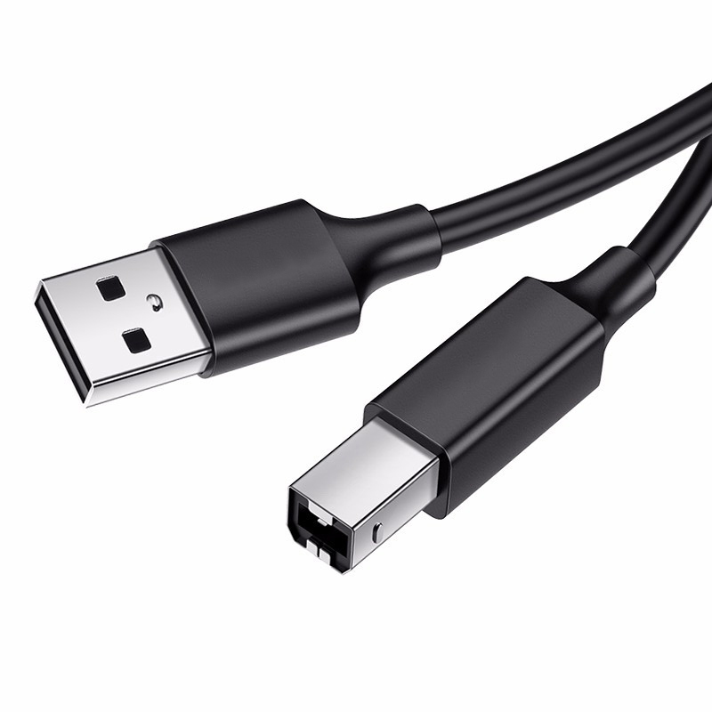 晶华 USB 2.0 A公对B公打印机线 方口连接线 2米 单个装