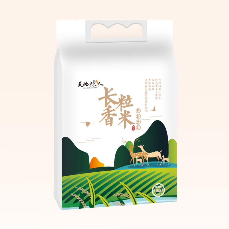 天地粮人 长粒香米盘锦大米5kg/袋