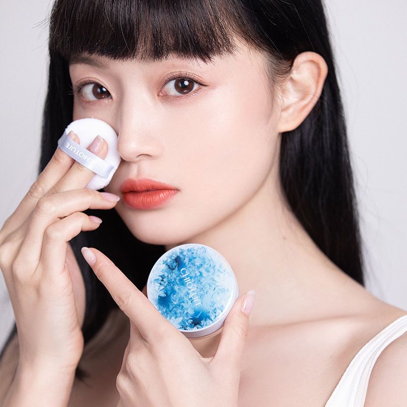稚优泉CHIOTURE 水散粉控油定妆持久遮瑕保湿提亮肤色蜜粉定妆粉修容防水女02