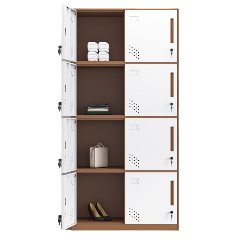 凌迪星咖色8门更衣柜900*500*1850mm台高清大图