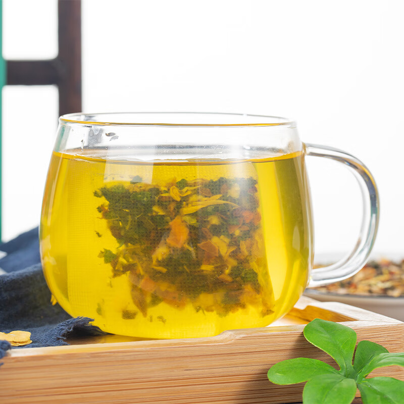 同仁堂(TRT)胖大海金银花罗汉果甘草菊花茶吸烟者清润咽喉茶肺茶养生茶160g高清大图