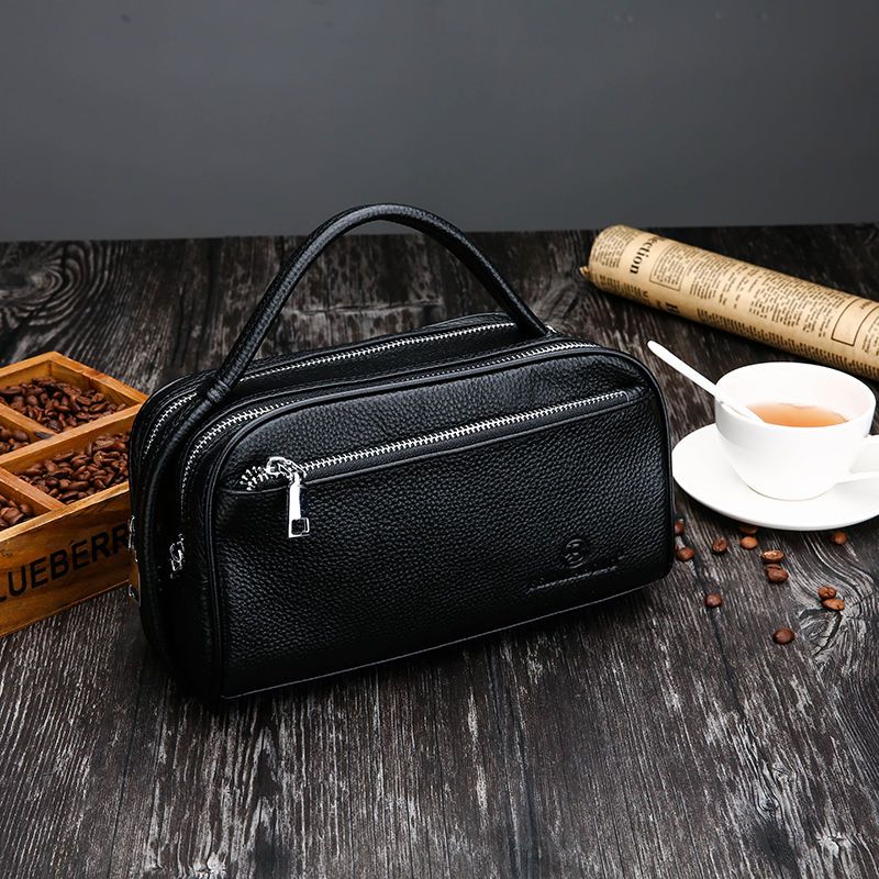 派尼美特新款男士手包真皮手拿包男密码锁手包大容量手拎包