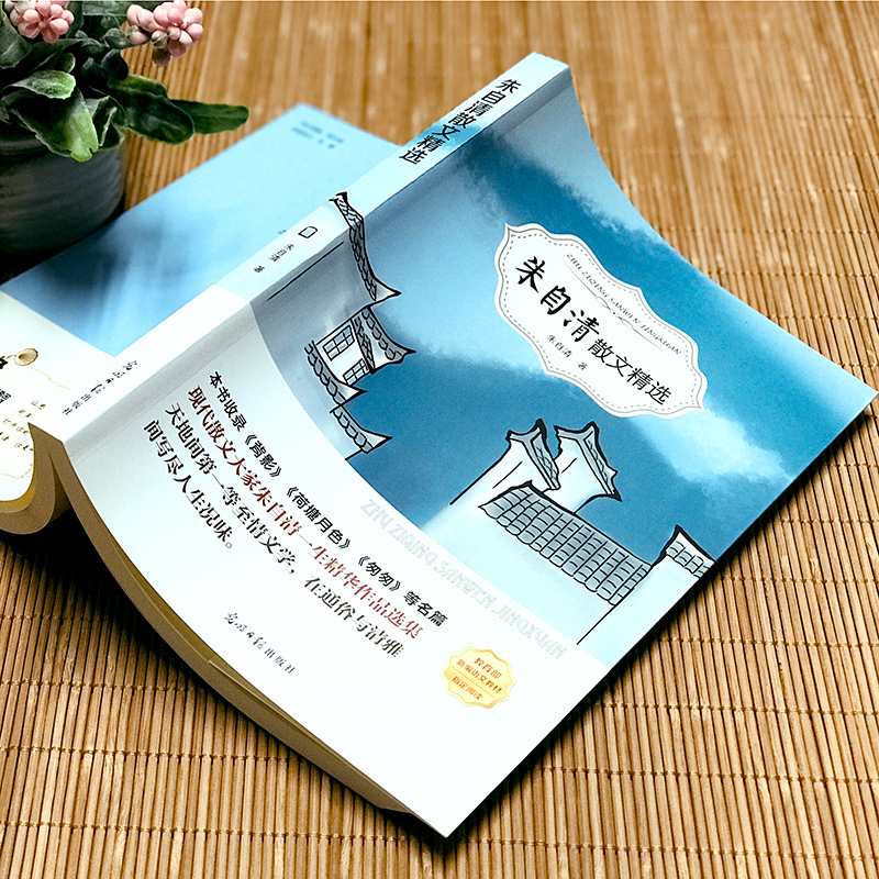 [正版]4本36元朱自清散文集选作品精选全集含背影匆匆荷塘月色当代文学青少年高初中生语文阅读小学生六年级课外阅读书籍高清大图
