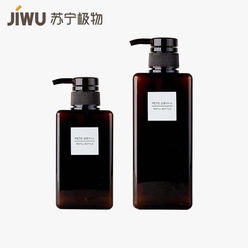 苏宁极物 四方乳液型替换瓶(棕色) 棕色+450ml图片