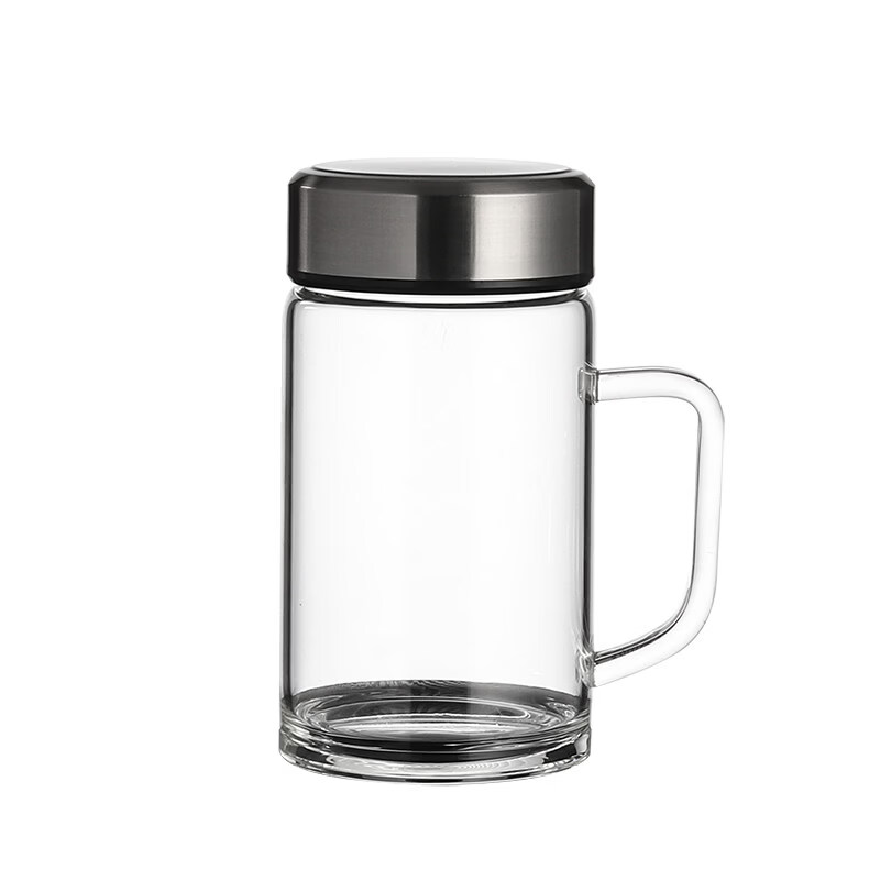 富光(FGA)玻璃杯普通银500ml带把手