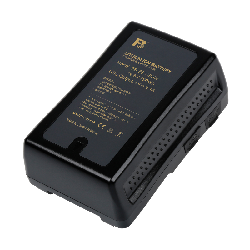 沣标BP-190W索尼V型 V口广播级 V口专业摄像机 V型卡口电池监视器 补光灯V口电池大容量电池电源