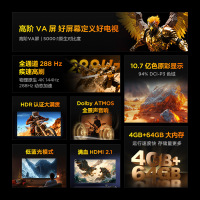 雷鸟 鹏7 25款 65英寸 144Hz高刷 家电国家补贴 4+64GB 超薄液晶平板电视机65S385C Pro-JN