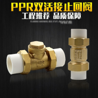闪电客PPR黄铜止回阀水管水表DN152025单向阀46分1寸立式卧式逆止阀 PPR立式止回阀50（1.5寸）