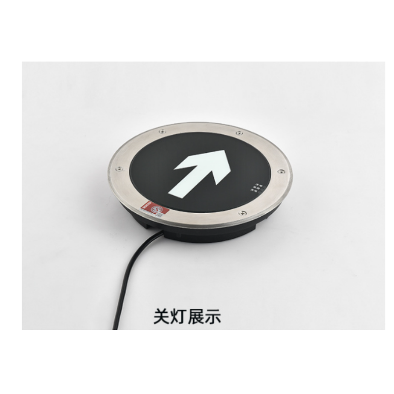 众恒丰 嵌入式 24-220v圆形地面疏散警示指示灯 16cm/个(直行)
