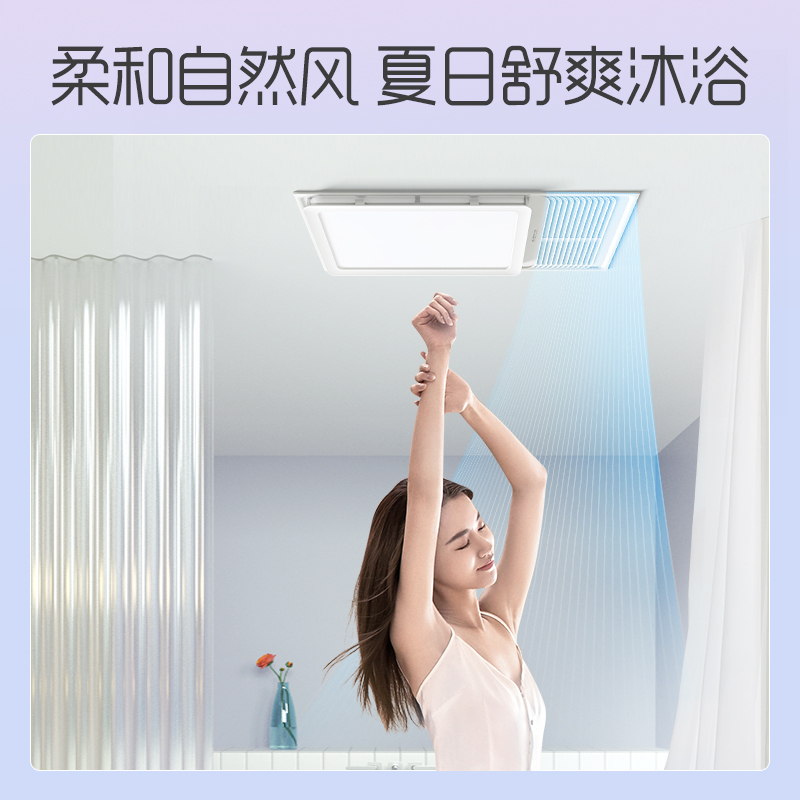 奥普浴霸风暖型集成吊顶式LED双段变光照明 多功能 浴室卫生间淋浴取暖器暖风机 浴霸暖风模块A6-C