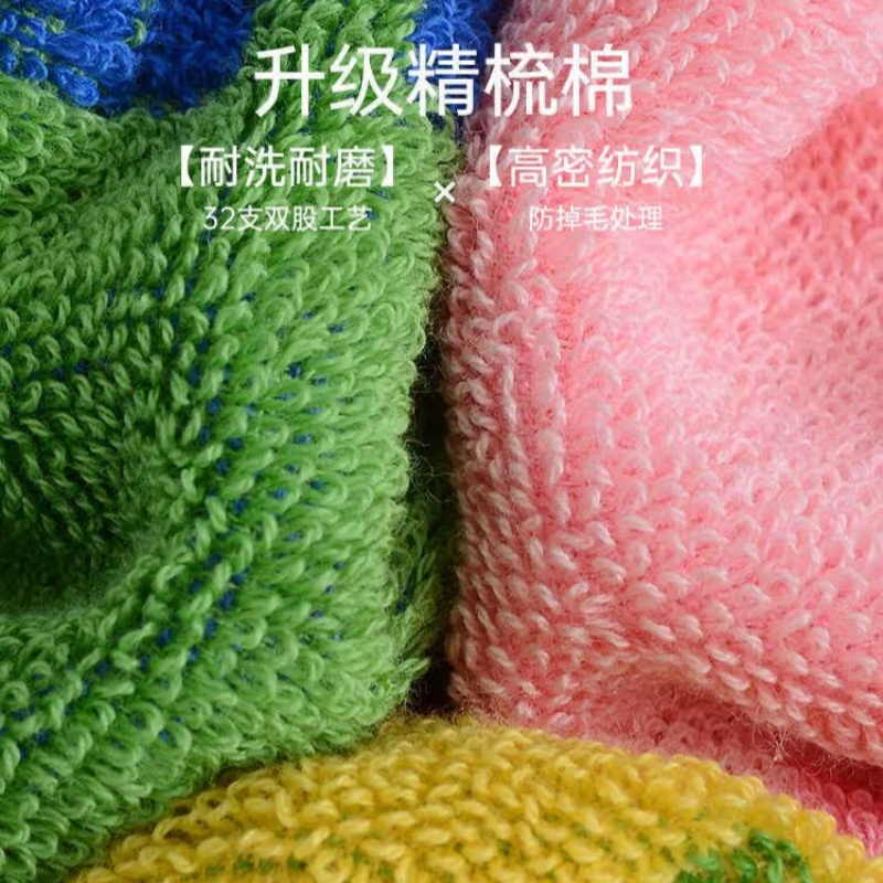 洁丽雅(grace) 11016287 毛巾 W3477 纯棉童巾女新疆2024秋冬新款卡通5A抑菌全棉擦脸面巾 4条高清大图