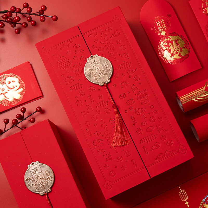 智美环球 2025蛇年对联高端背胶春联 AF030-中国红烫金-1.2M-迎春纳福高清大图