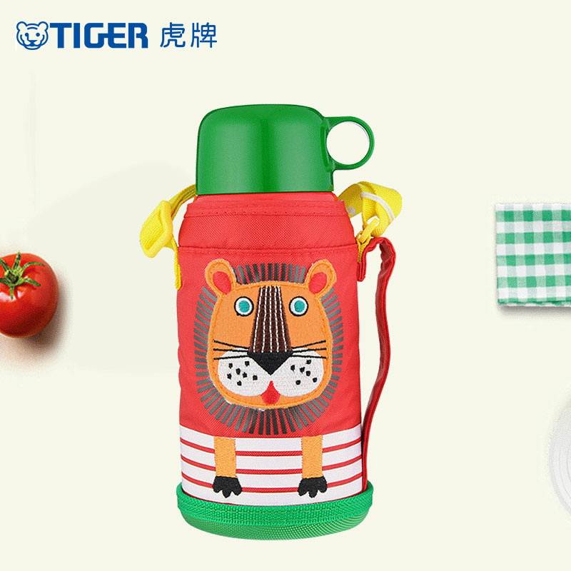 虎牌(tiger)儿童真空保温杯卡通保温保冷杯卡通小狮子款304不锈钢MBJ-C06C-EL 600ML高清大图