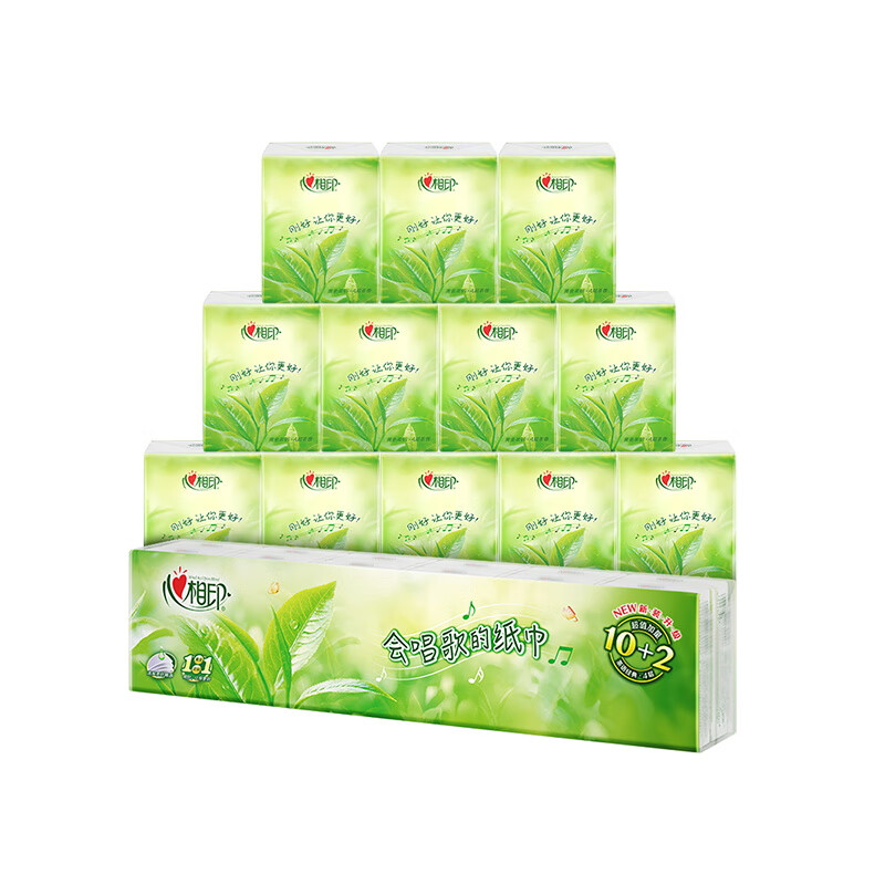 心相印C1710手帕纸 茶语系列4层7片*12包新(条)