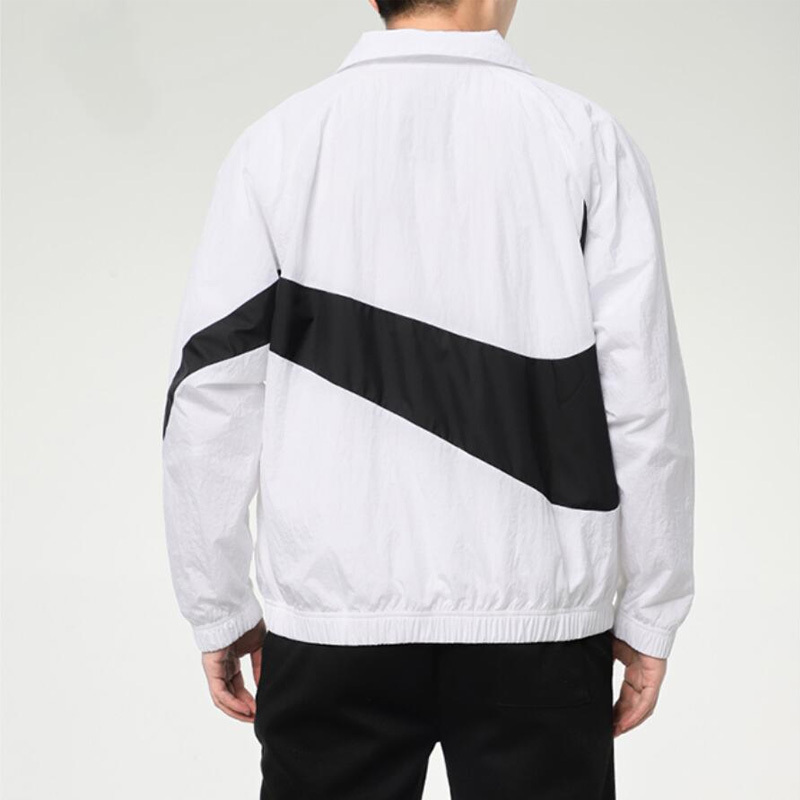 NIKE耐克勾子2021春季新款男装大logo运动服休闲立领夹克衫AR3133-100
