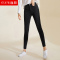 逸阳2020新款高腰弹力修身显瘦外穿铅笔黑色外穿打底裤女