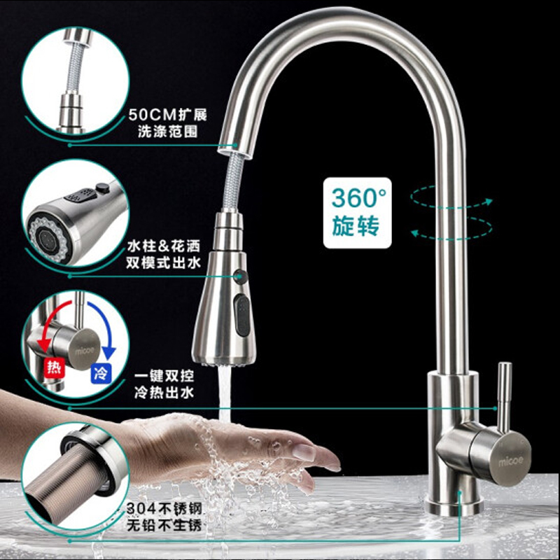 四季沐歌厨房龙头高清大图