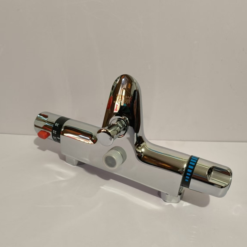 蔚珺暗装铜恒温混合阀淋浴花洒水龙头通用型个高清大图