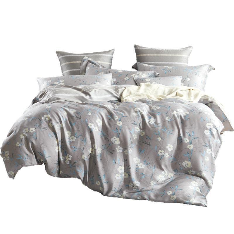 美帮汇家纺春夏40支双面天丝四件套美式床上用品