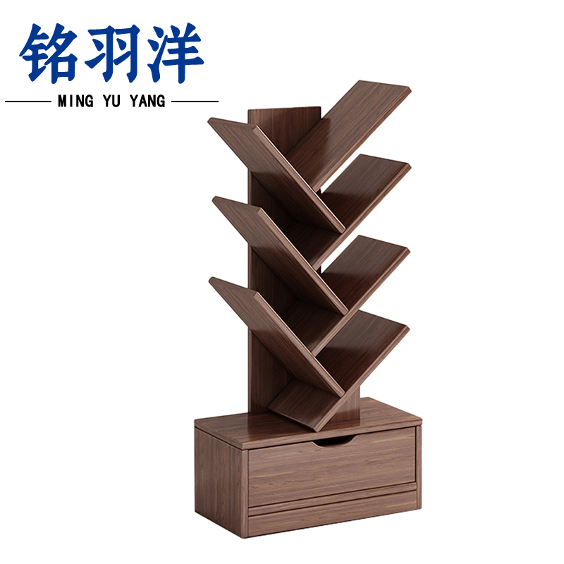 铭羽洋树形书架34*20*100cm个高清大图