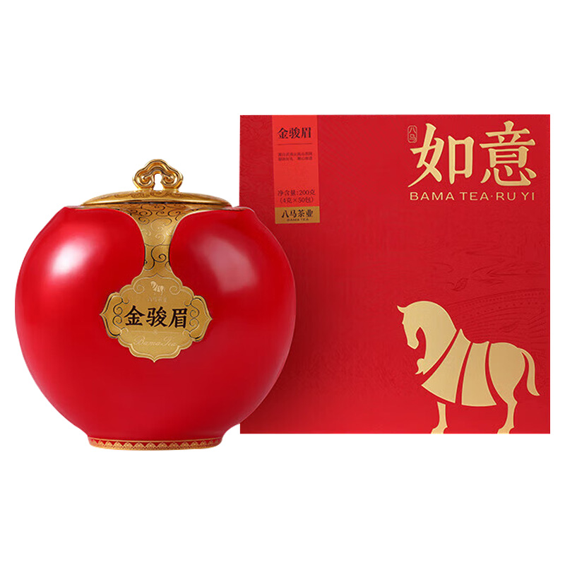 八马茶业红茶礼盒200g滋味甜醇如意系列红茶金骏眉D0248