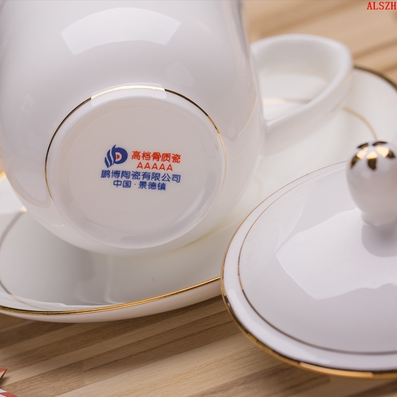 鹏博陶瓷 茶杯 会议杯 金钟杯——银边单杯(单位:个)