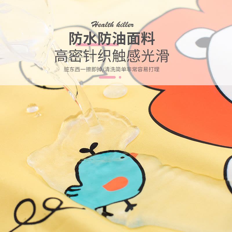 宝宝吃饭围兜 婴儿防水儿童罩衣口水巾男女围嘴夏季无袖免洗围裙图片