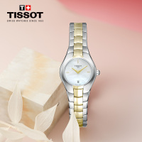 [低至5折]天梭(TISSOT)瑞士手表 T-LADY系列钢带女士石英表T096.009.22.111.00
